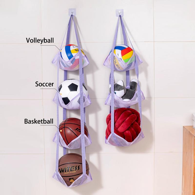 Sports Equipment Garage Storage - Nowa wisząca torba do przechowywania piłek,