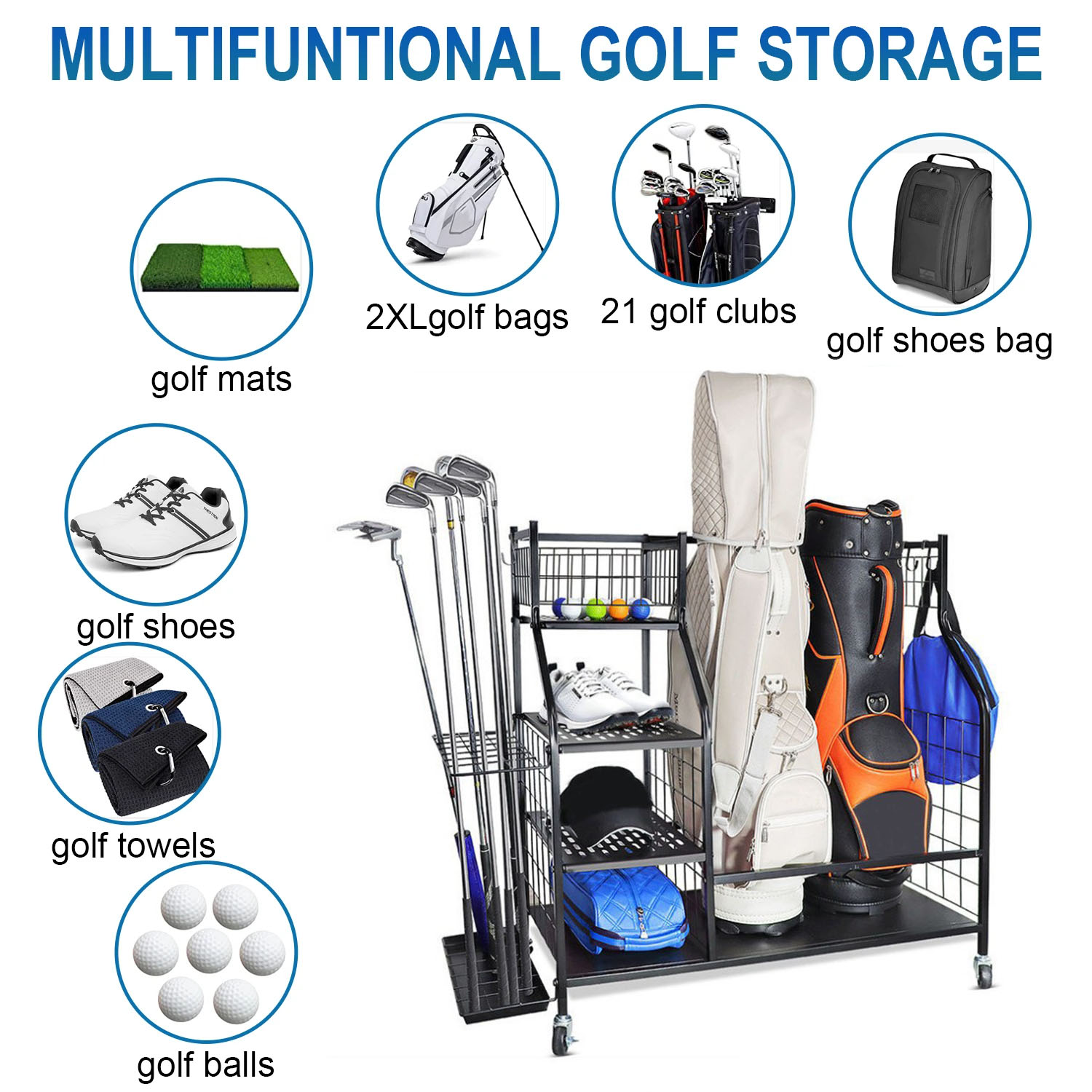 Stojak do przechowywania toreb – Sports Equipment Garage Storage recenzja i cena