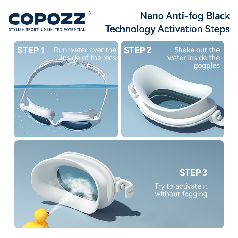 Okulary pływackie COPOZZ dla k – Swimming Goggles Anti Fog recenzja i cena