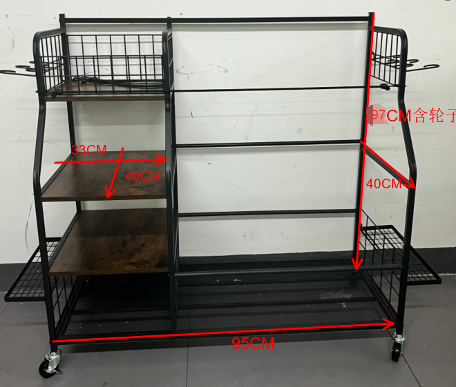 Ruchomy metalowy regał do prze – Sports Equipment Garage Storage recenzja i cena