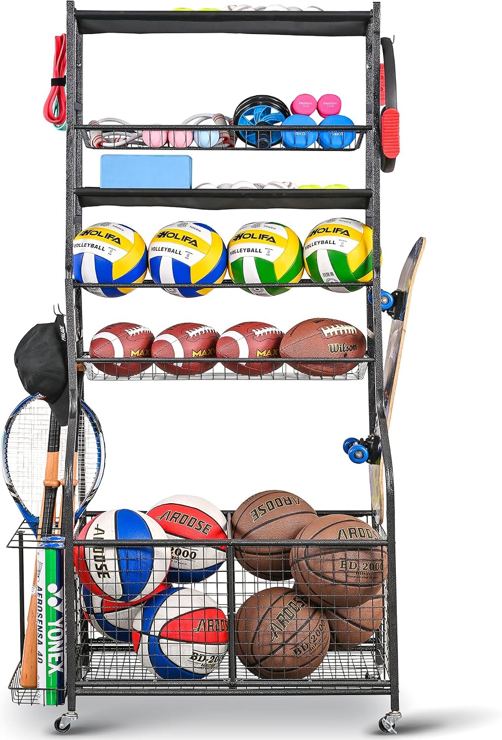 Organizer do garażu na sprzęt  – Sports Equipment Garage Storage recenzja i cena