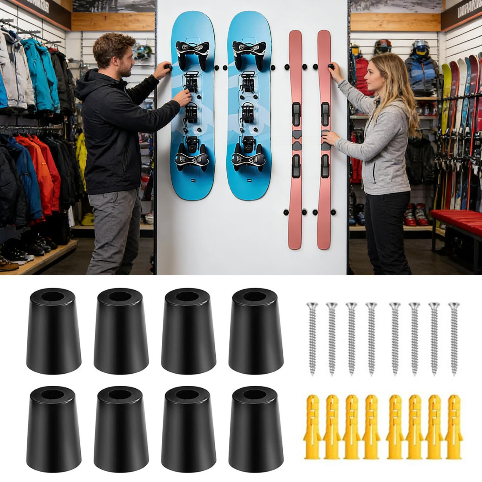 Uchwyt ścienny na narty, piono – Sports Equipment Garage Storage recenzja i cena