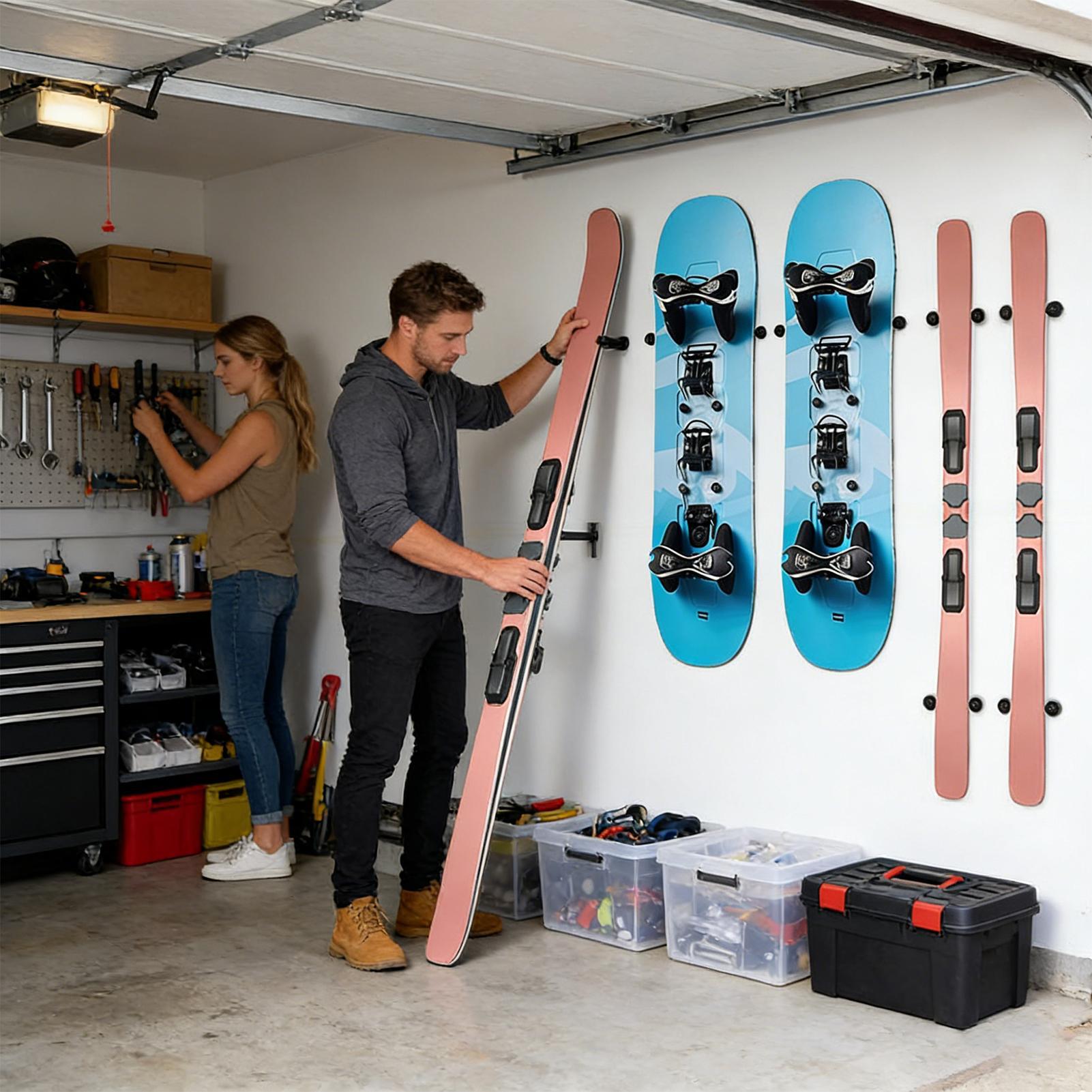 Uchwyty na narty do montażu na – Sports Equipment Garage Storage recenzja i cena