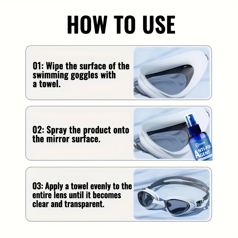 Spray przeciwmgielny do szkła  – Swimming Goggles Anti Fog recenzja i cena